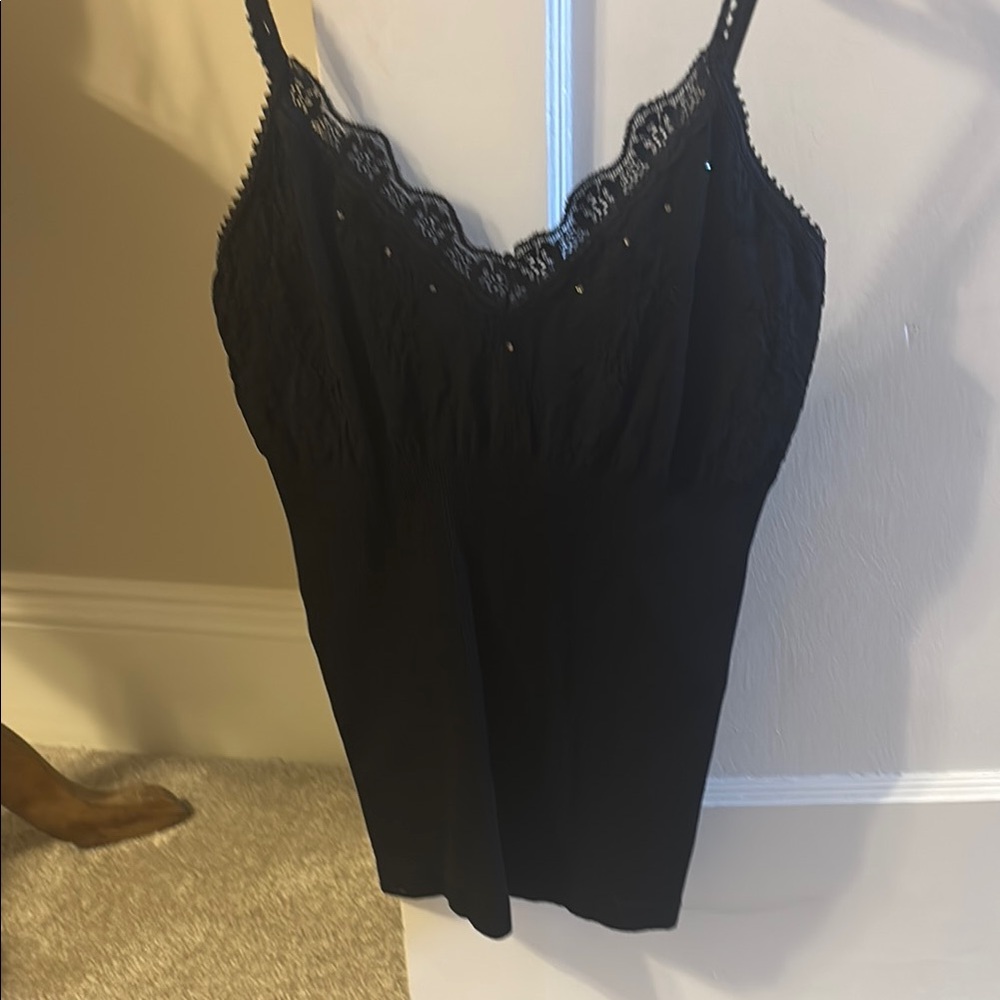 Express Black xs/s Lace Trim Women's Tank top